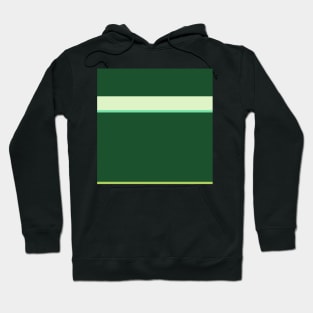 A striking federation of Dark Sea Green, Seafoam Blue, Tea Green, Pine and June Bud stripes. Hoodie